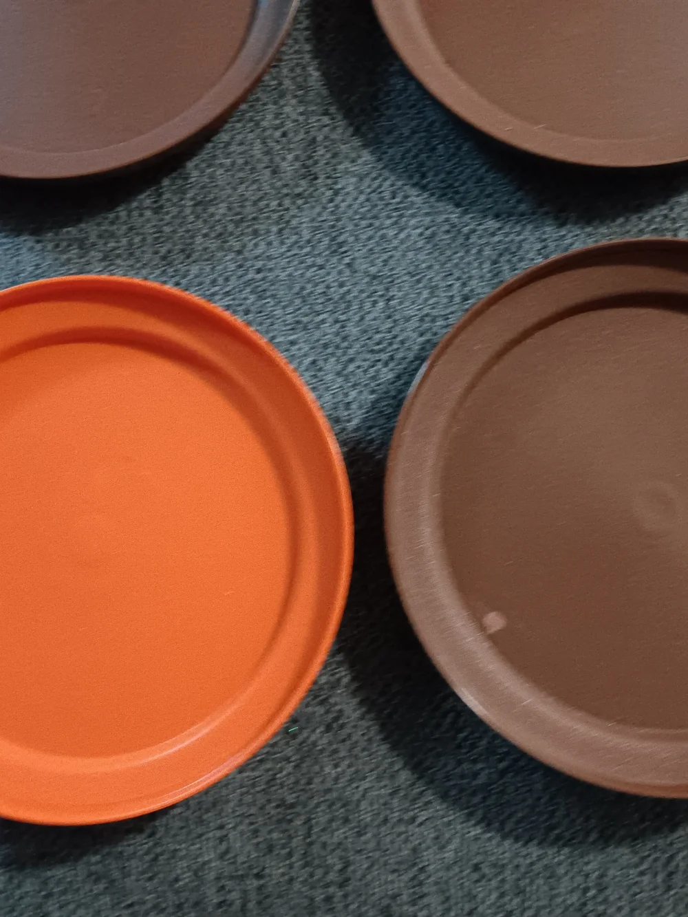 Set Of 8 Vintage Tupperware Harvest Collection Replacement Lids 7 Inches 1207-27